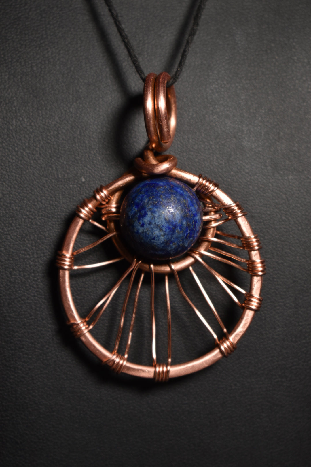 Lapis Lazuli — Solar Return Copper Pendant Necklace - KOSMIK COLLECTIONS