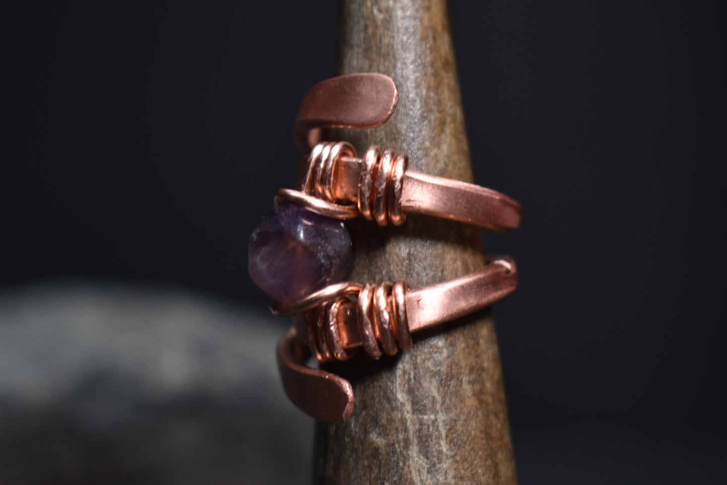 Solar Eye - Adjustable Copper Ring - KOSMIK COLLECTIONS