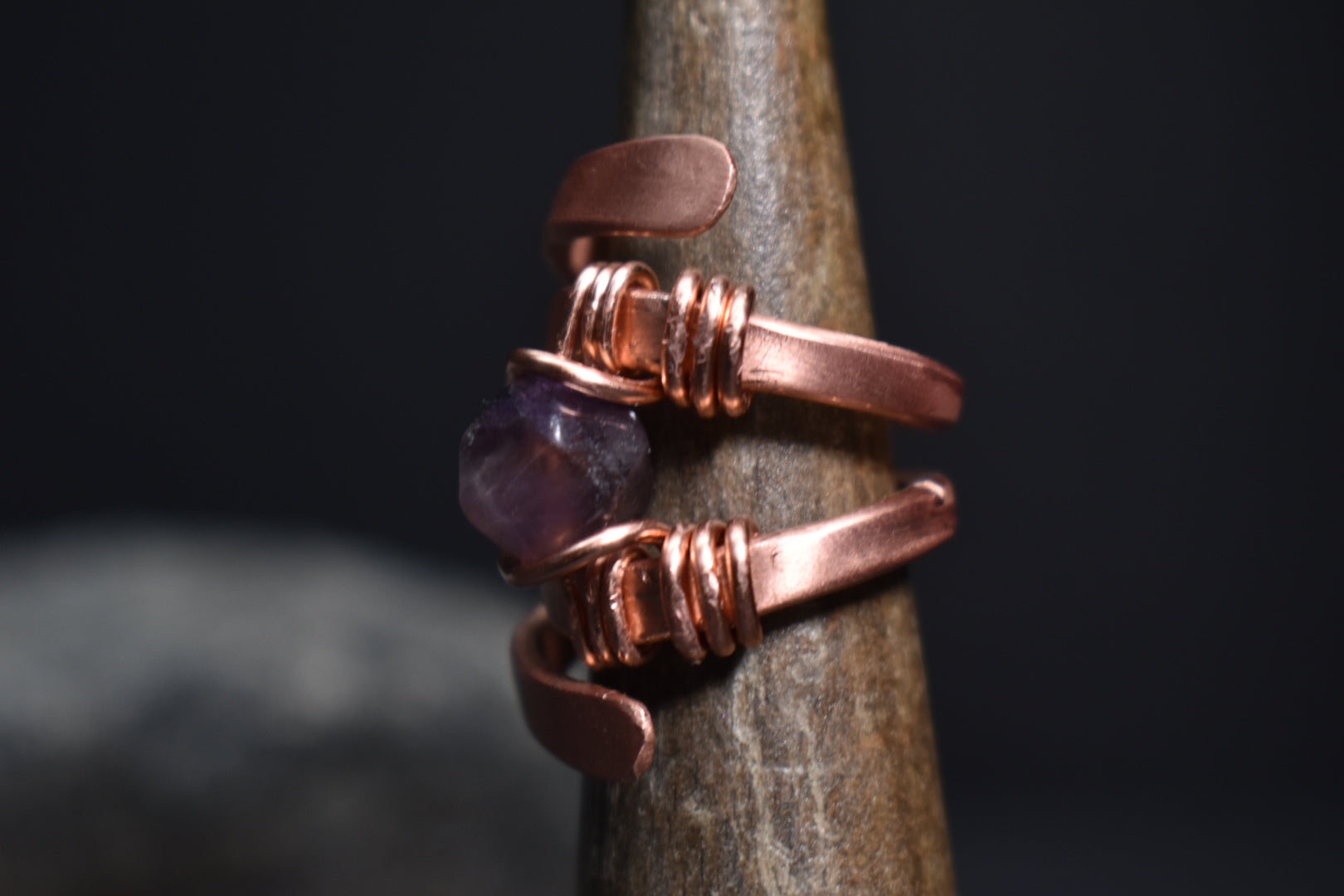 Solar Eye - Adjustable Copper Ring - KOSMIK COLLECTIONS