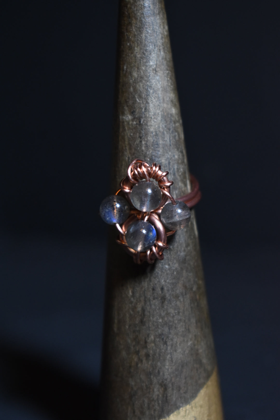 Helix- Adjustable Copper Ring - KOSMIK COLLECTIONS