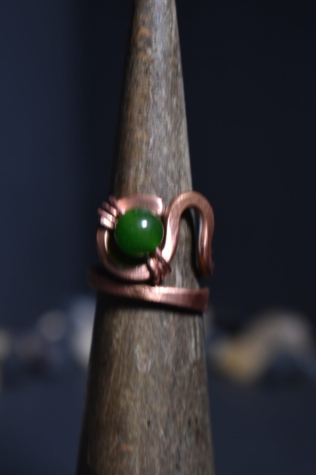 Ajna - Copper Adjustable Rings W/ Crystal Variants