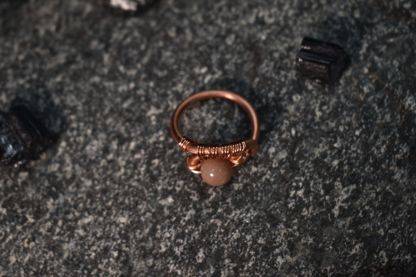 Sunstone- Kosmik Glyph Ring