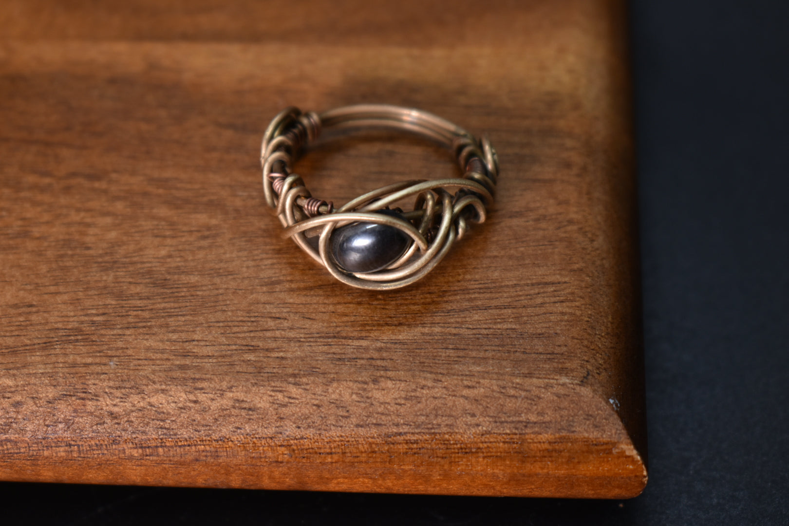 Hemitite — Nebula Brass Ring - KOSMIK COLLECTIONS