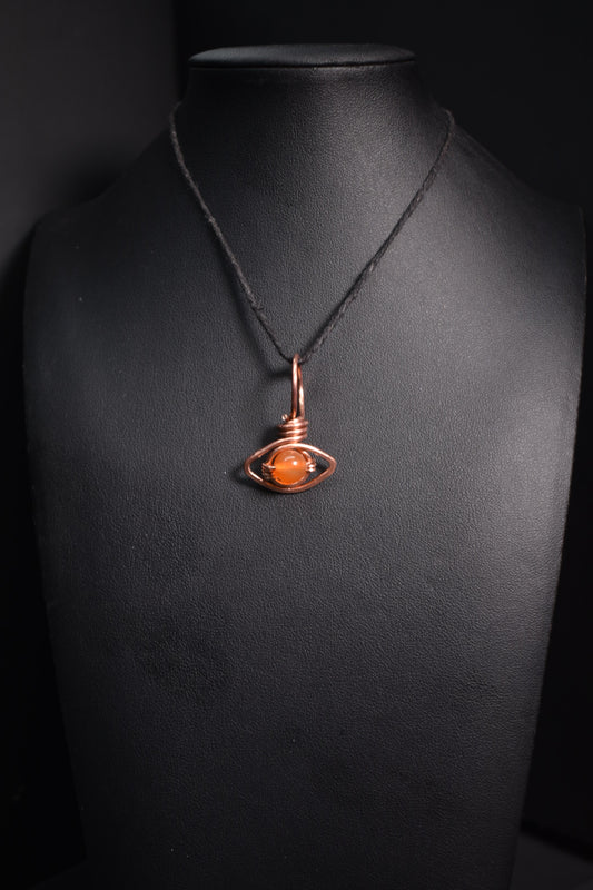 Solar Eye- Copper Pendant - KOSMIK COLLECTIONS