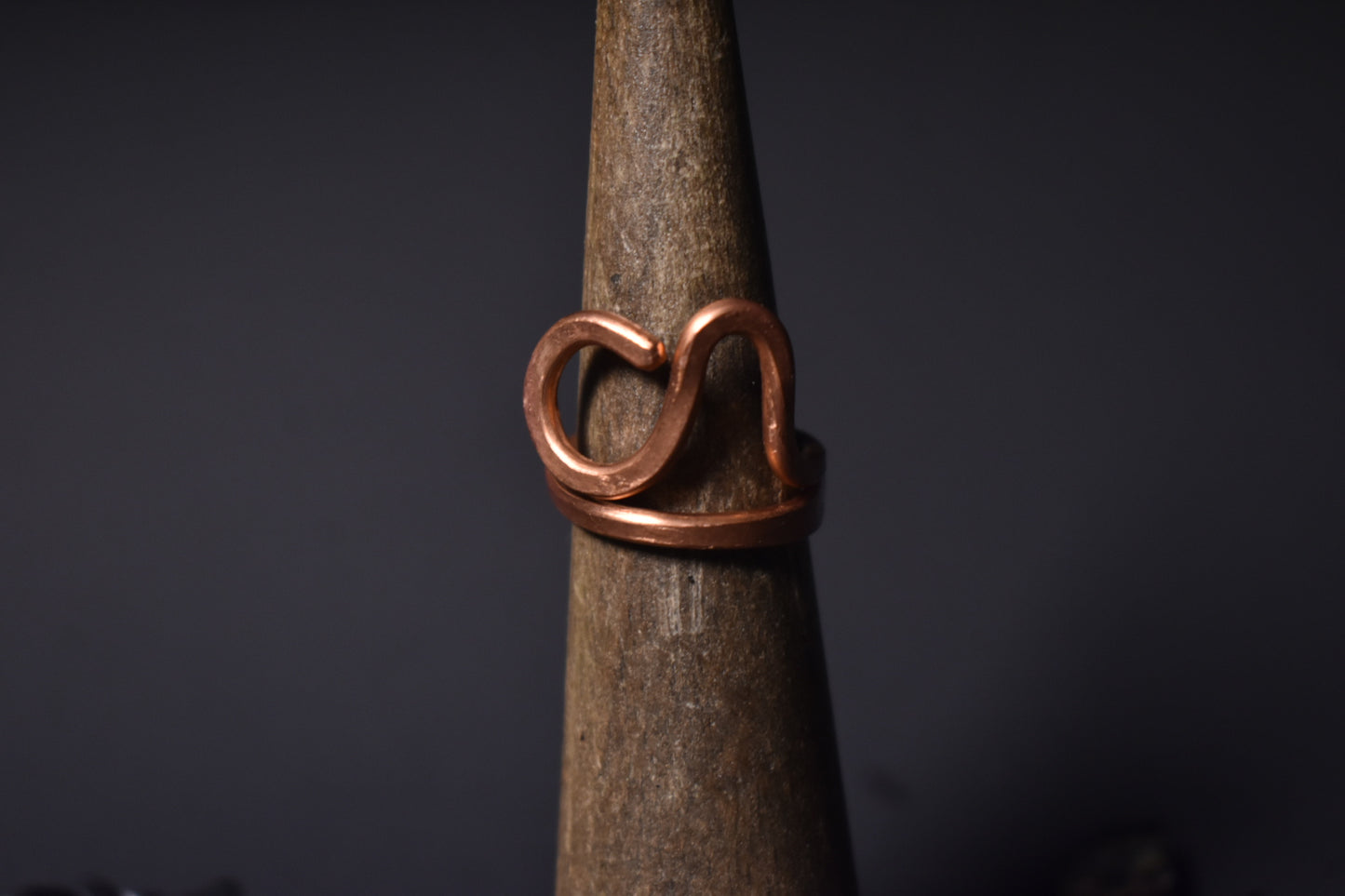 Ajna - Copper Adjustable Rings W/ Crystal Variants