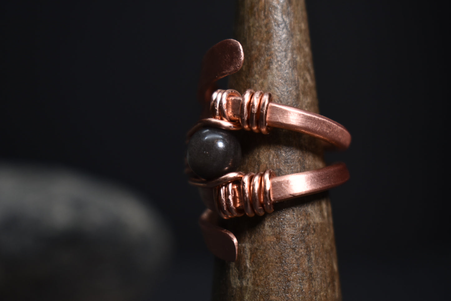 Solar Eye - Adjustable Copper Ring - KOSMIK COLLECTIONS
