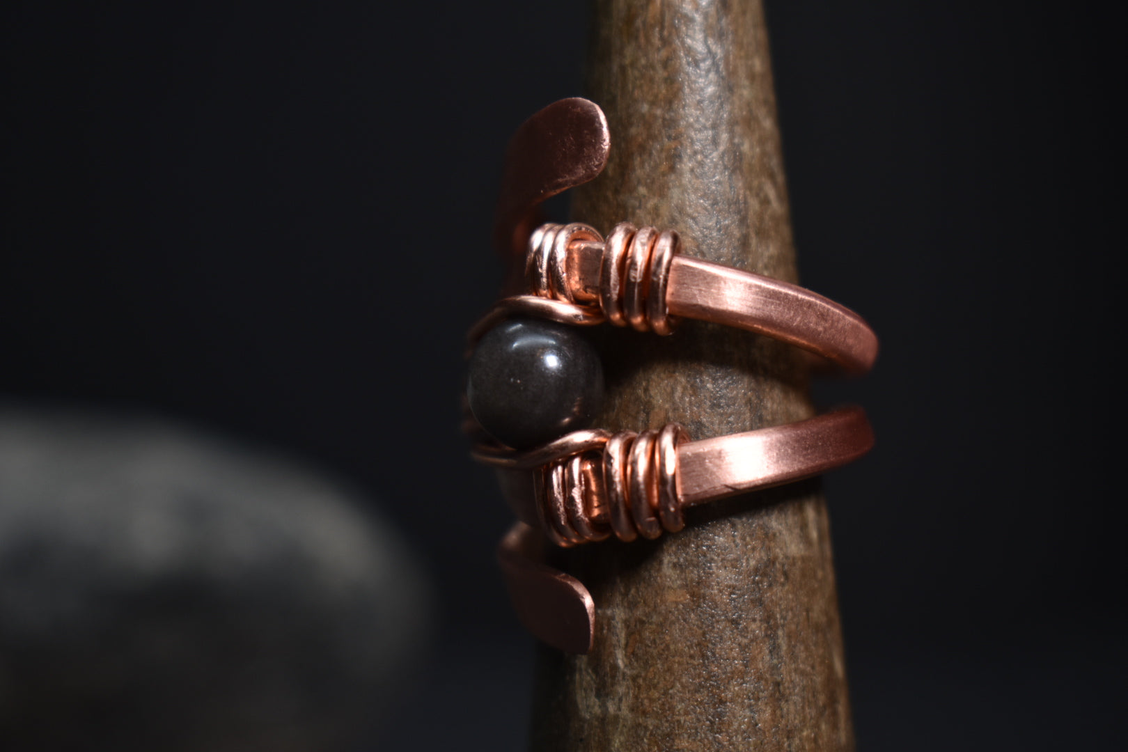 Solar Eye - Adjustable Copper Ring - KOSMIK COLLECTIONS