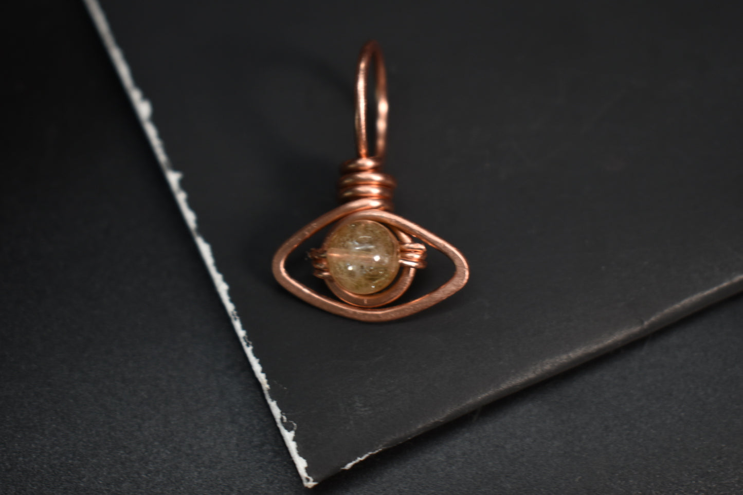 Solar Eye- Copper Pendant - KOSMIK COLLECTIONS