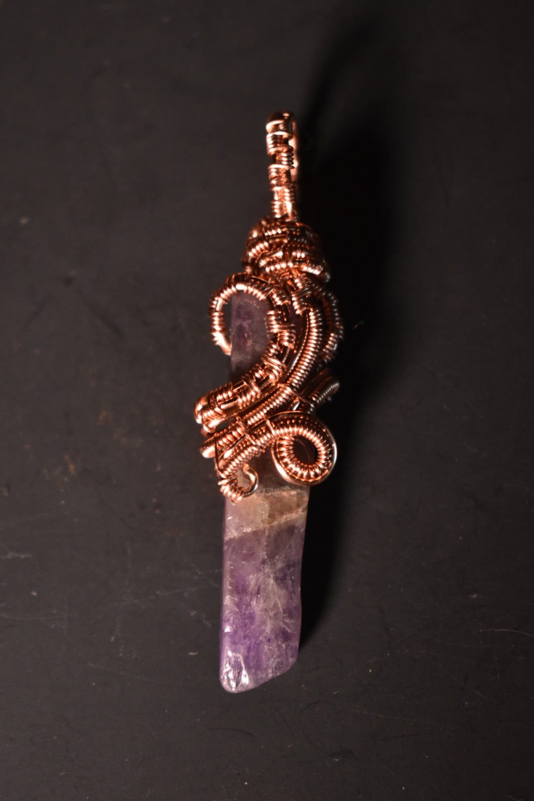 Amethyst — Violet Signal Copper Pendant Necklace