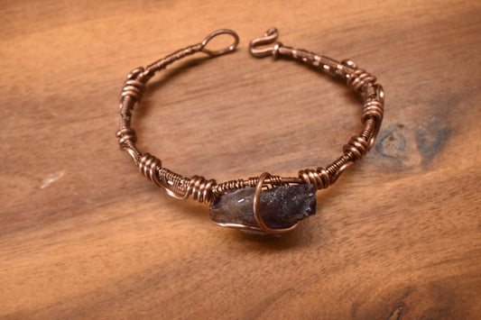 Fluorite Stargate Constellation — Copper Bracelet Cuff