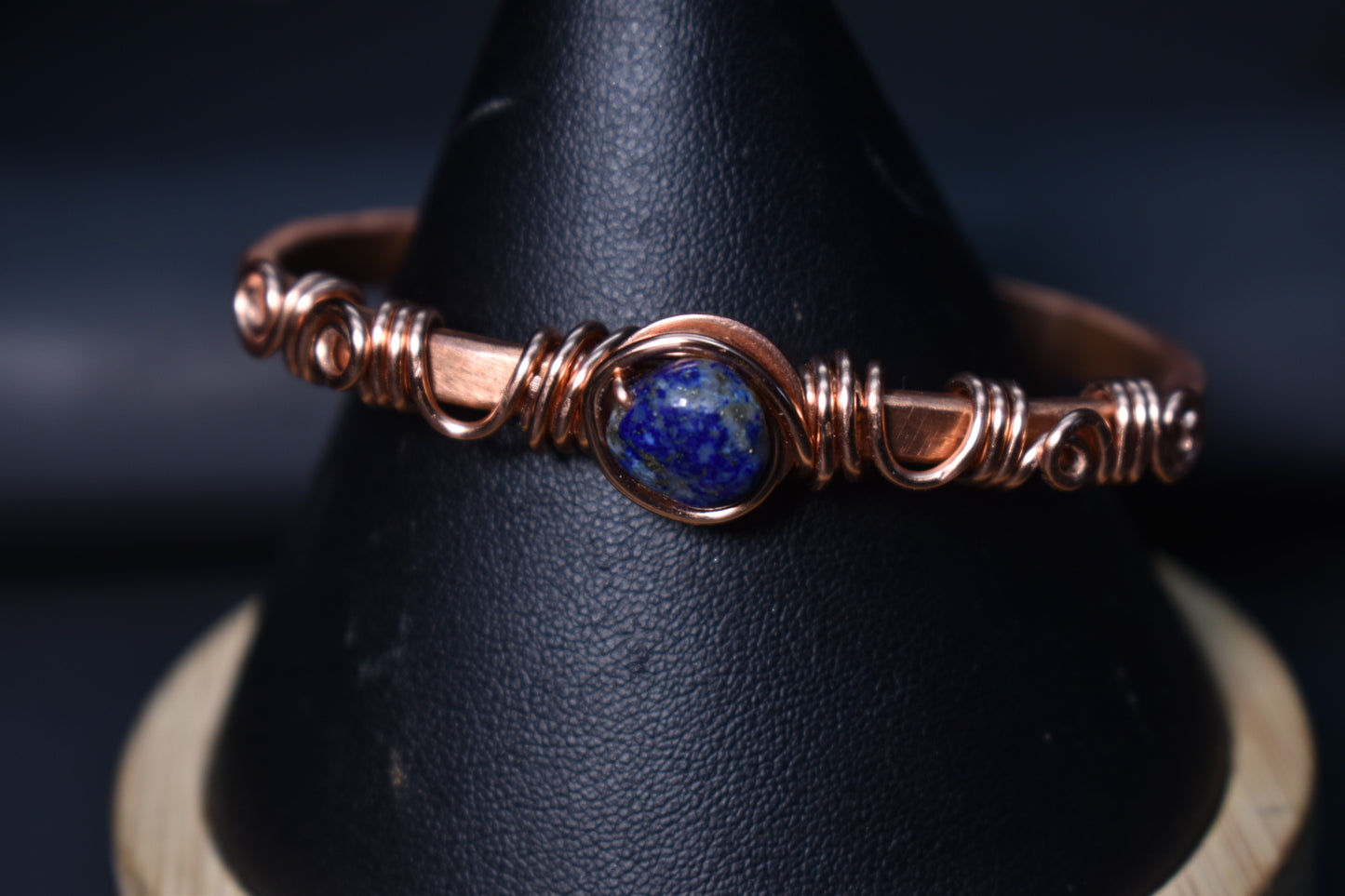 Lapis Lazuli Orbit- Half Cuff Bangles