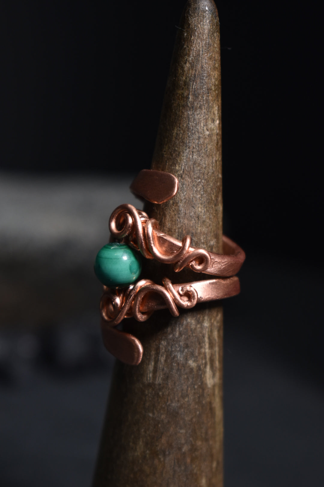 Solar Eye - Adjustable Copper Ring - KOSMIK COLLECTIONS