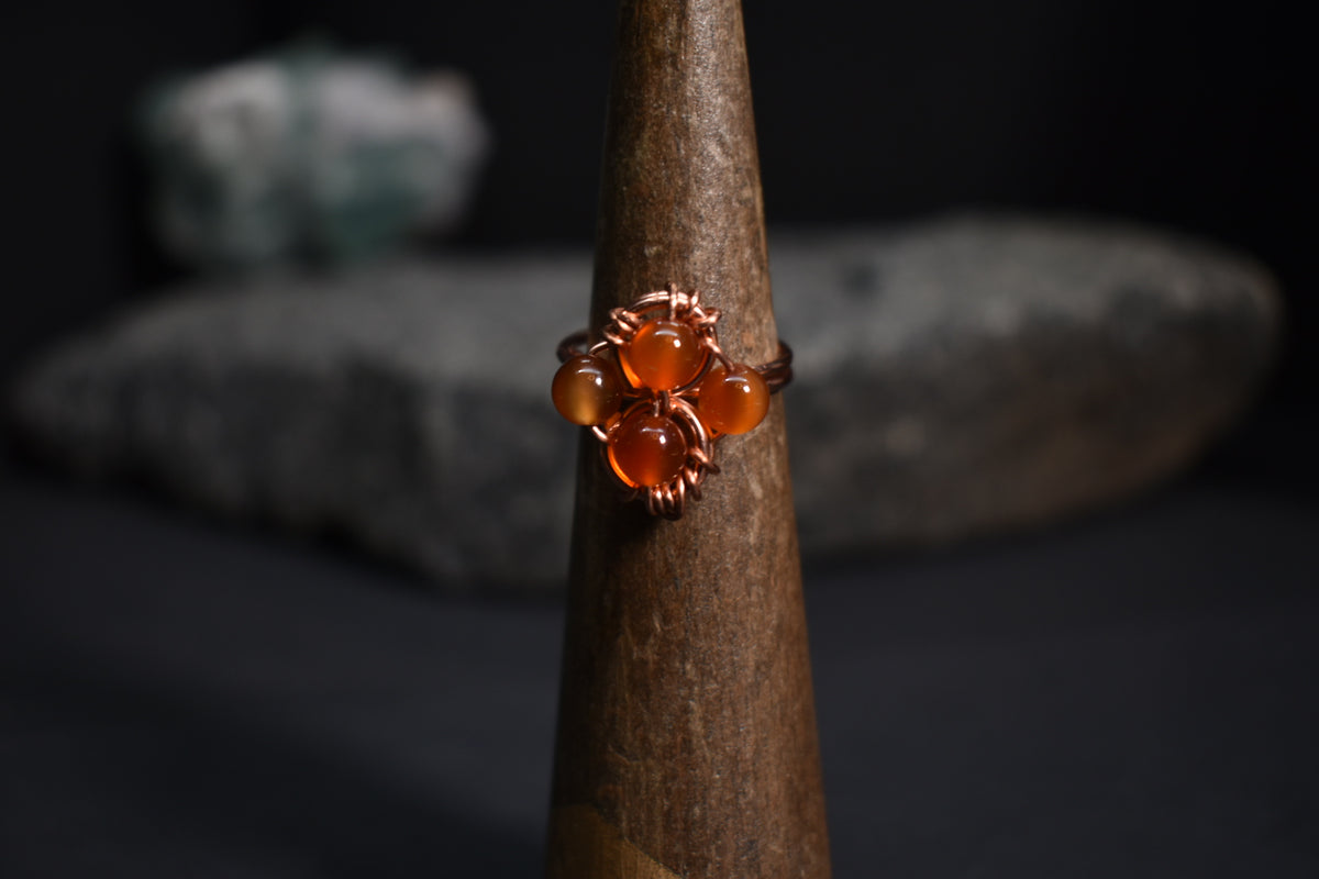 Helix- Adjustable Copper Ring - KOSMIK COLLECTIONS