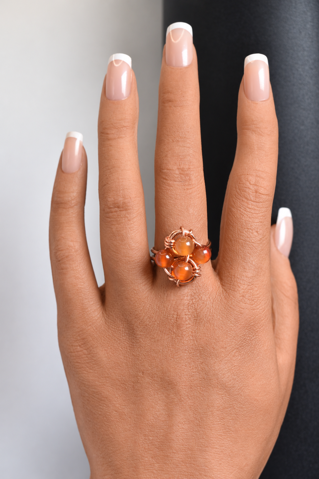 Helix- Adjustable Copper Ring - KOSMIK COLLECTIONS