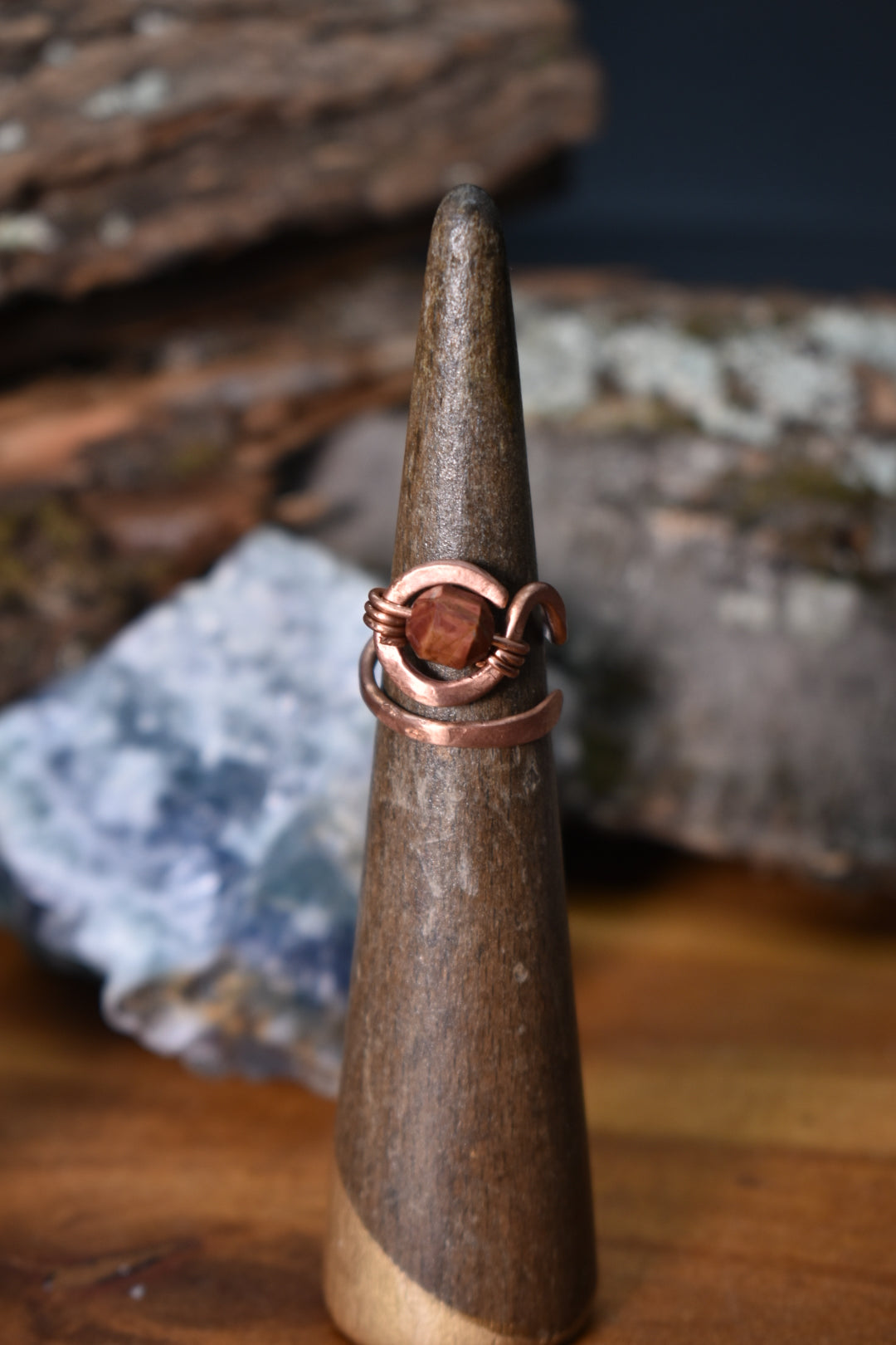 Red Jasper — Ajna Glyph Ring