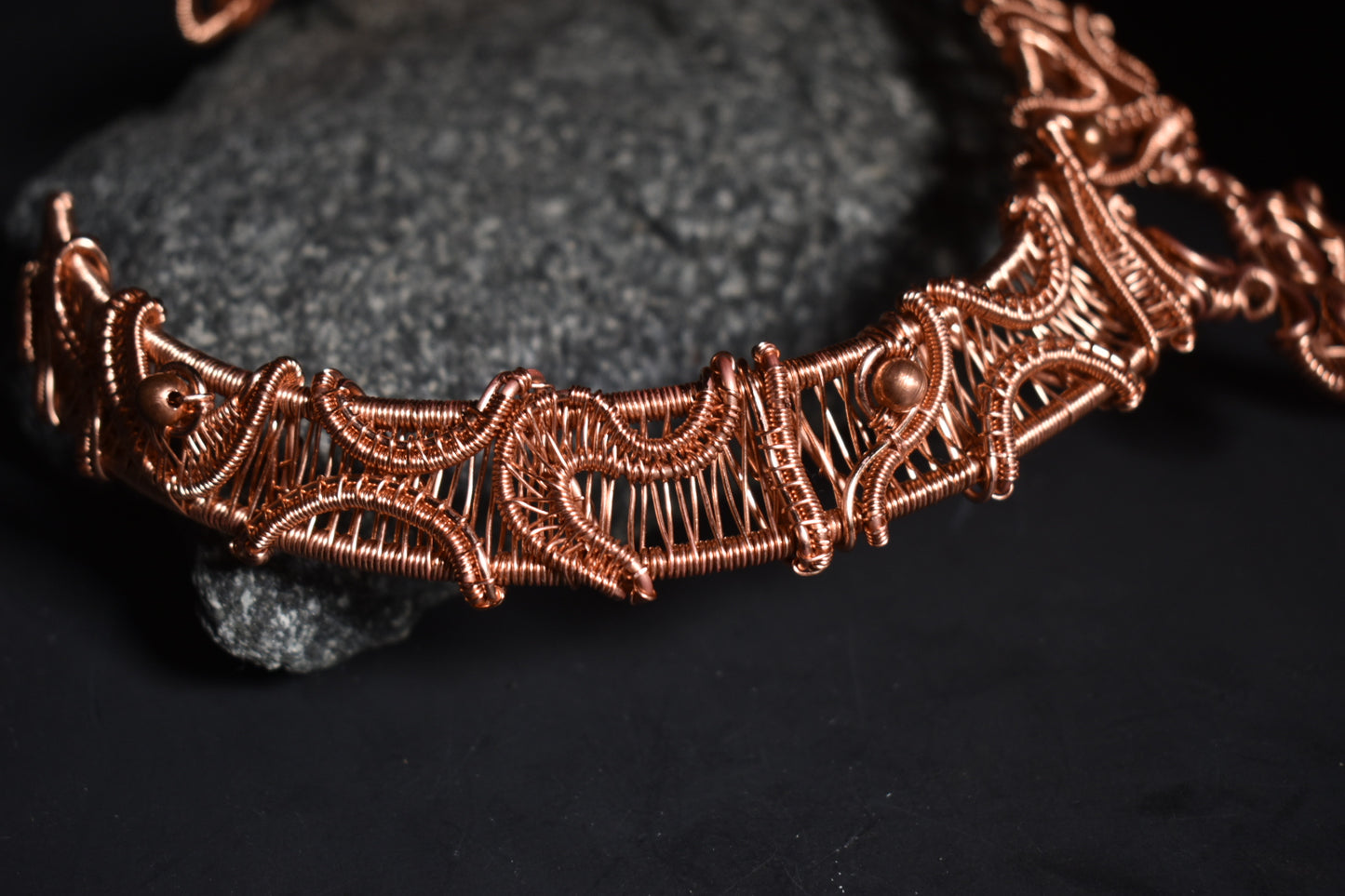 Eternal Stargate- Copper Torque Ritual Collar