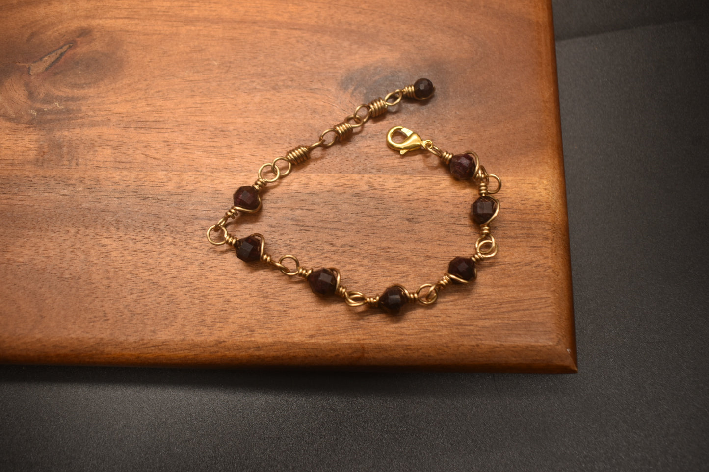 Garnet — Tail Bracelet