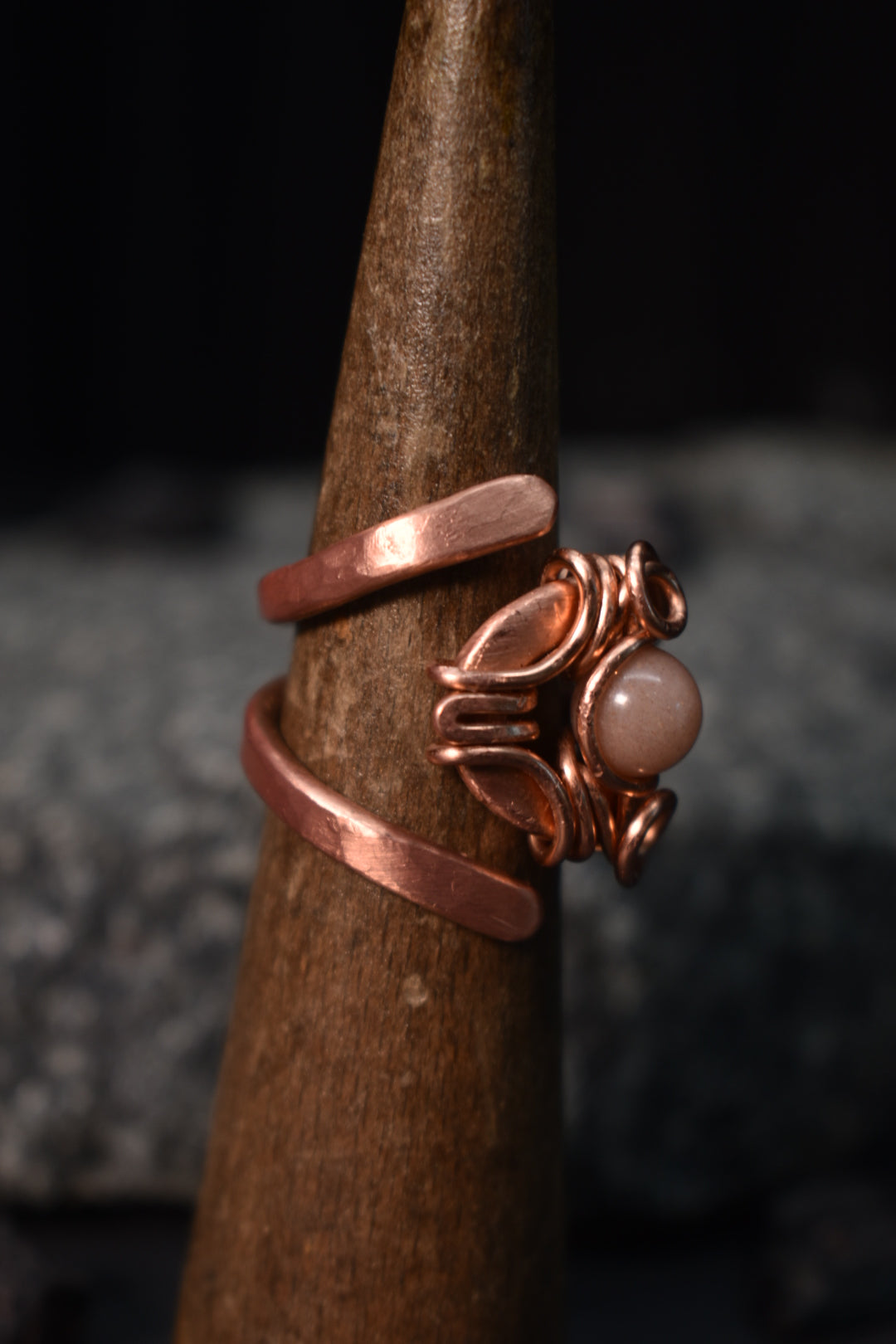 Solar Eye - Adjustable Copper Ring - KOSMIK COLLECTIONS