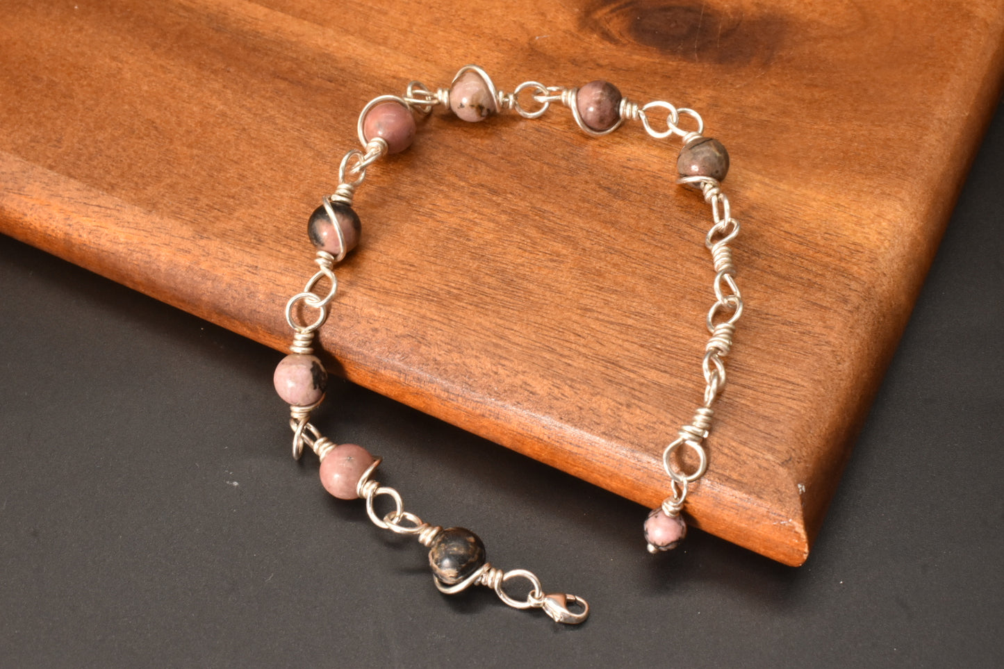 Rhodonite — Tail Bracelet