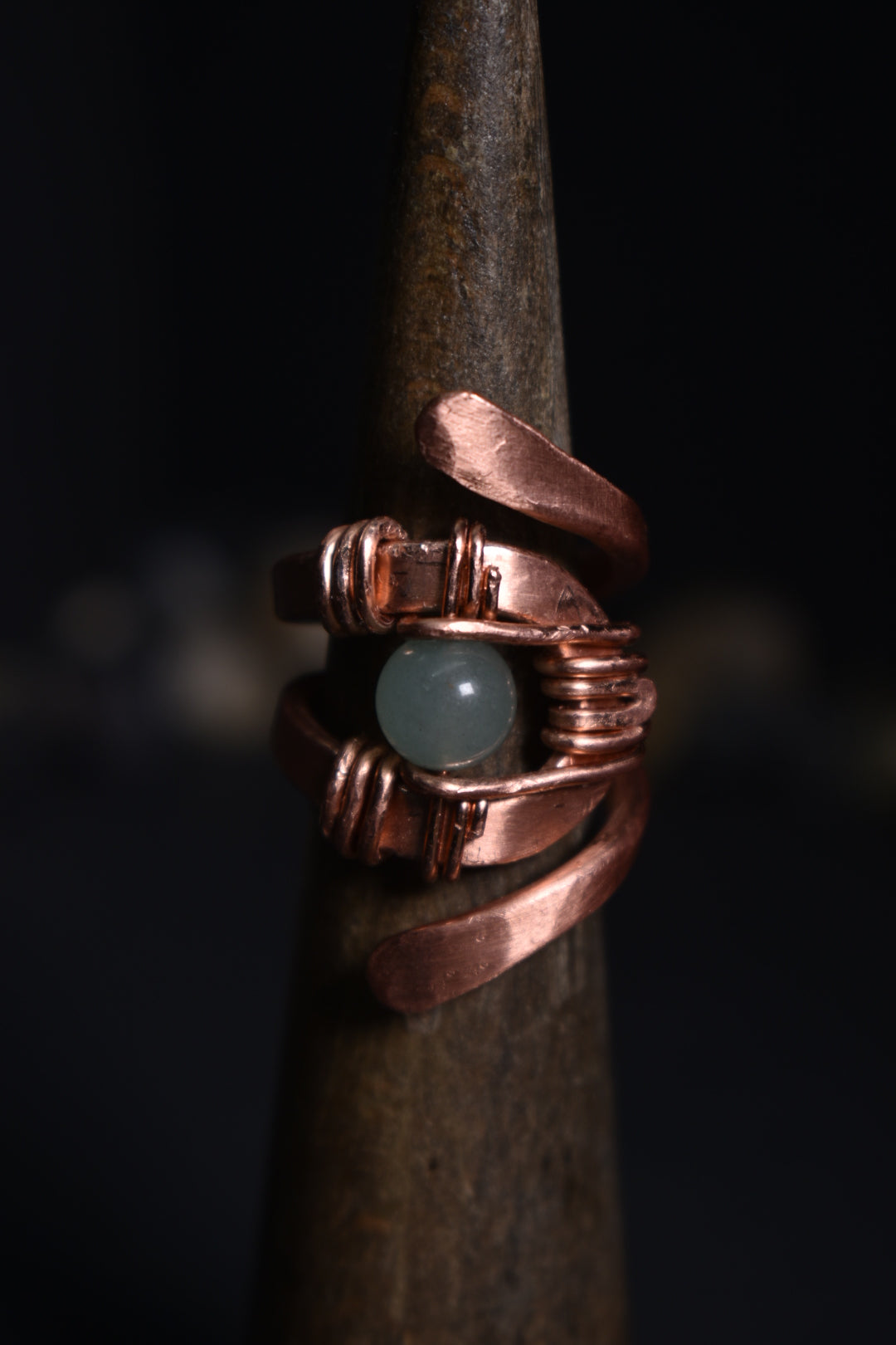 Solar Eye - Adjustable Copper Ring - KOSMIK COLLECTIONS