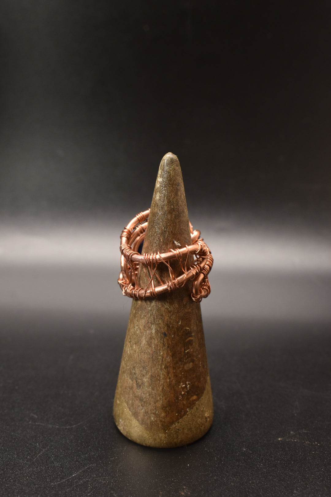 Lapis Lazuli Lyra — Copper Ring - KOSMIK COLLECTIONS