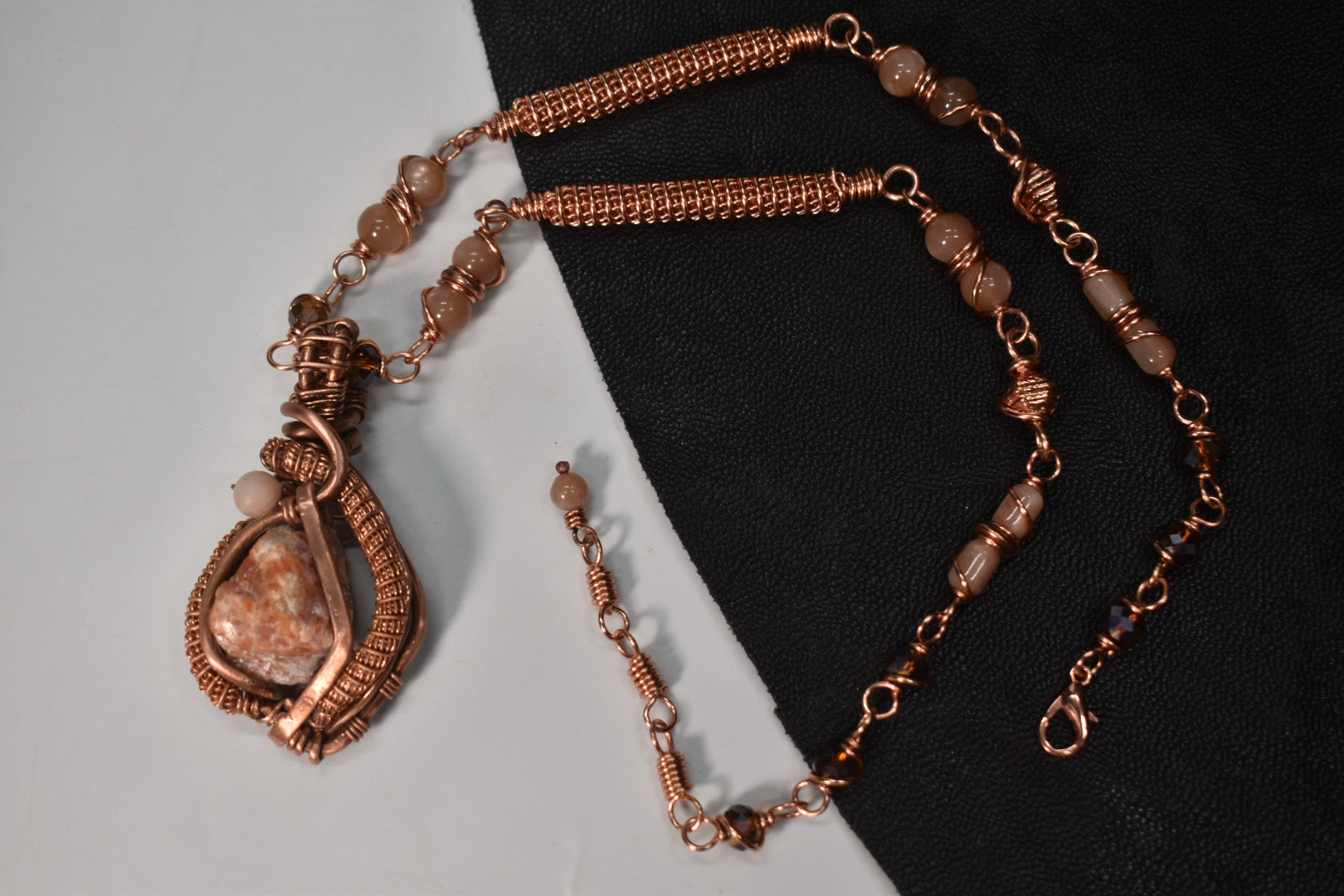 Solar Ascension- Copper Sunstone Necklace - KOSMIK COLLECTIONS