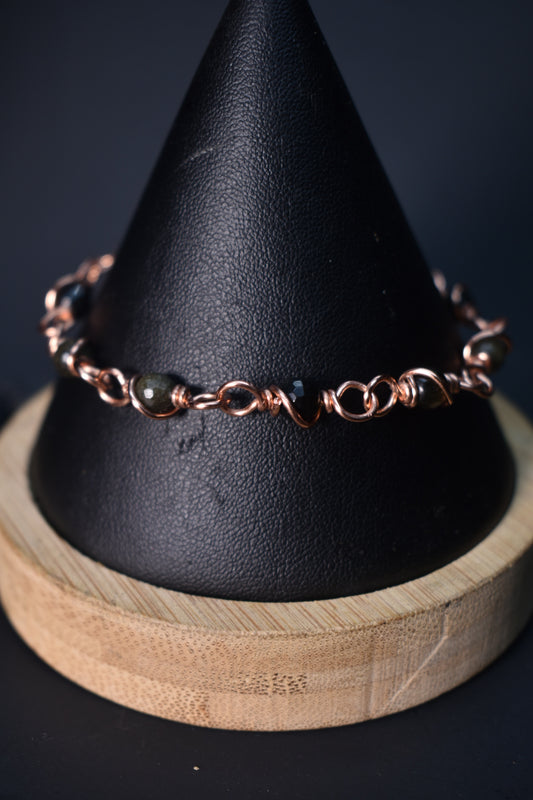 Obsidian- Kosmik Orbit Bracelet