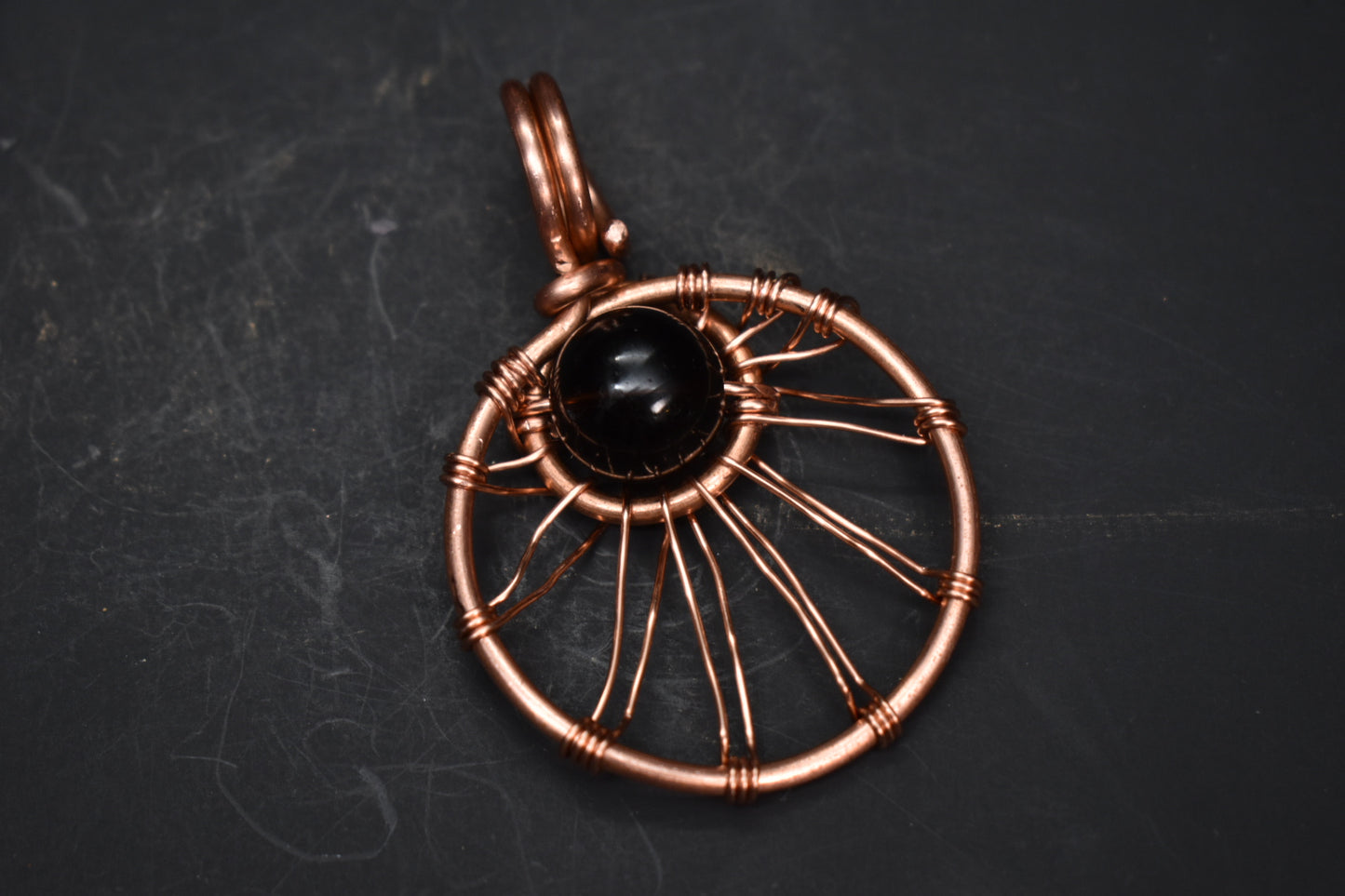 Smoky Quartz — Solar Return Copper Pendant Necklace - KOSMIK COLLECTIONS