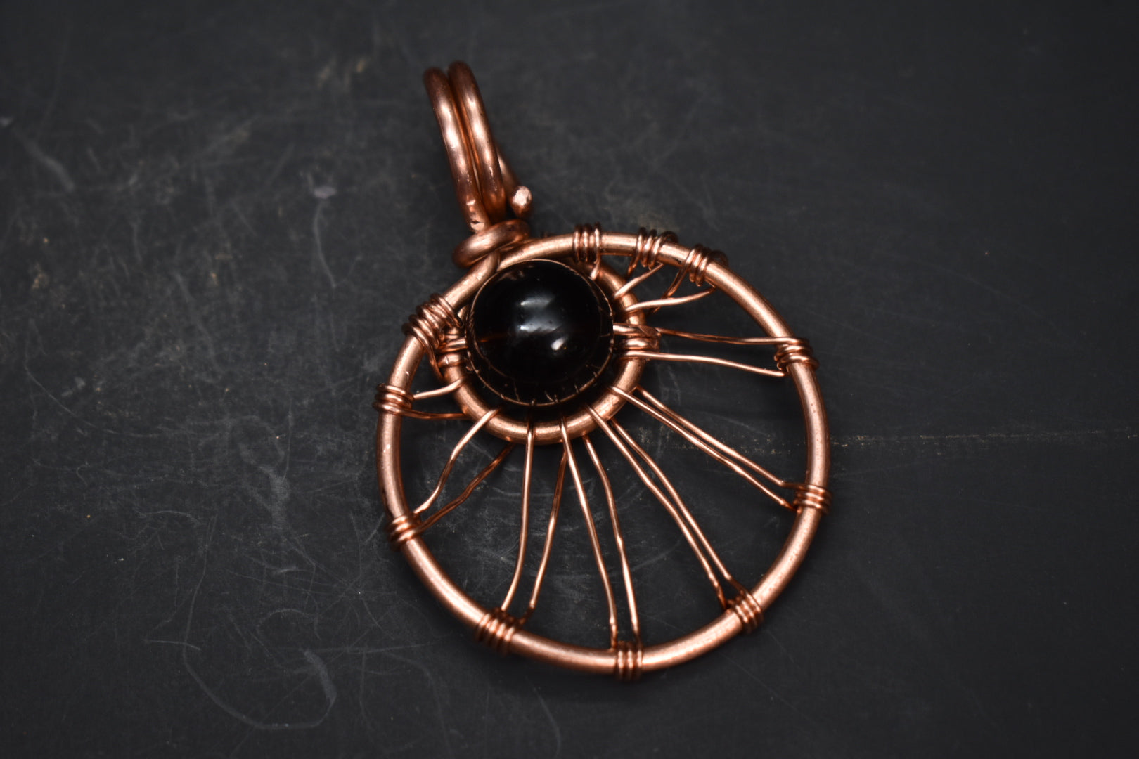 Smoky Quartz — Solar Return Copper Pendant Necklace - KOSMIK COLLECTIONS