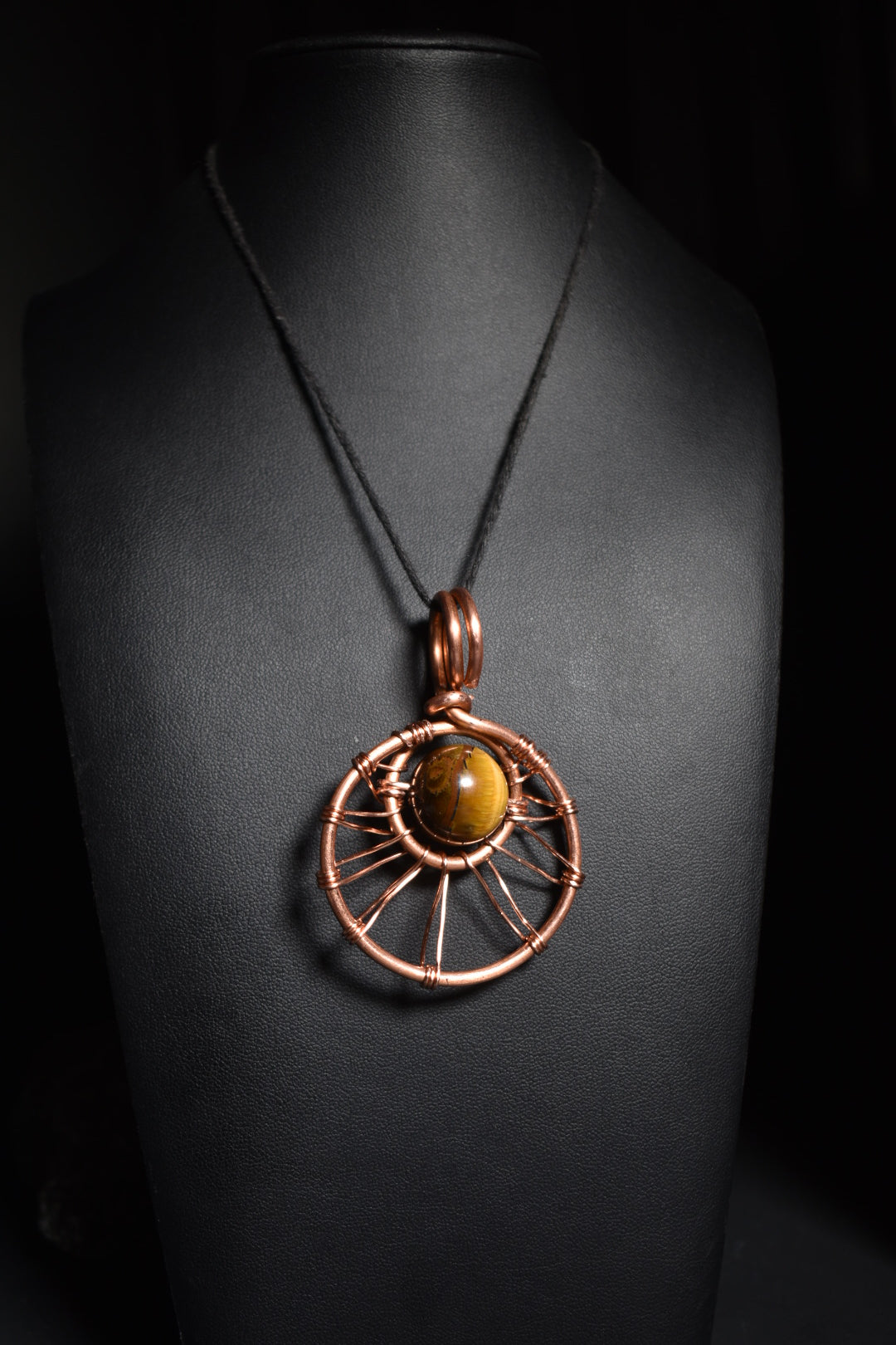 Tigers Eye — Solar Return Copper Pendant Necklace - KOSMIK COLLECTIONS