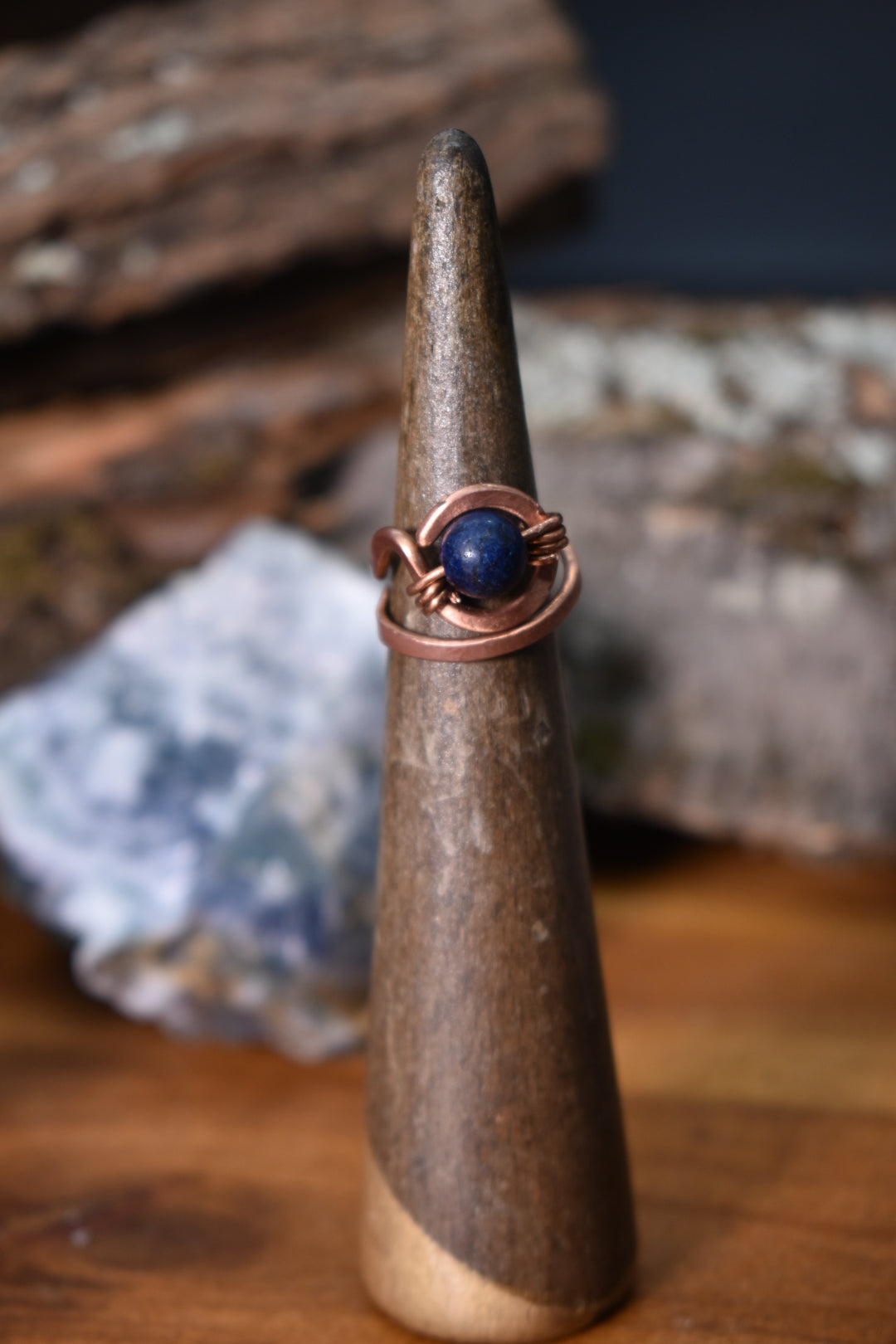 Lapis Lazuli — Ajna Glyph Ring