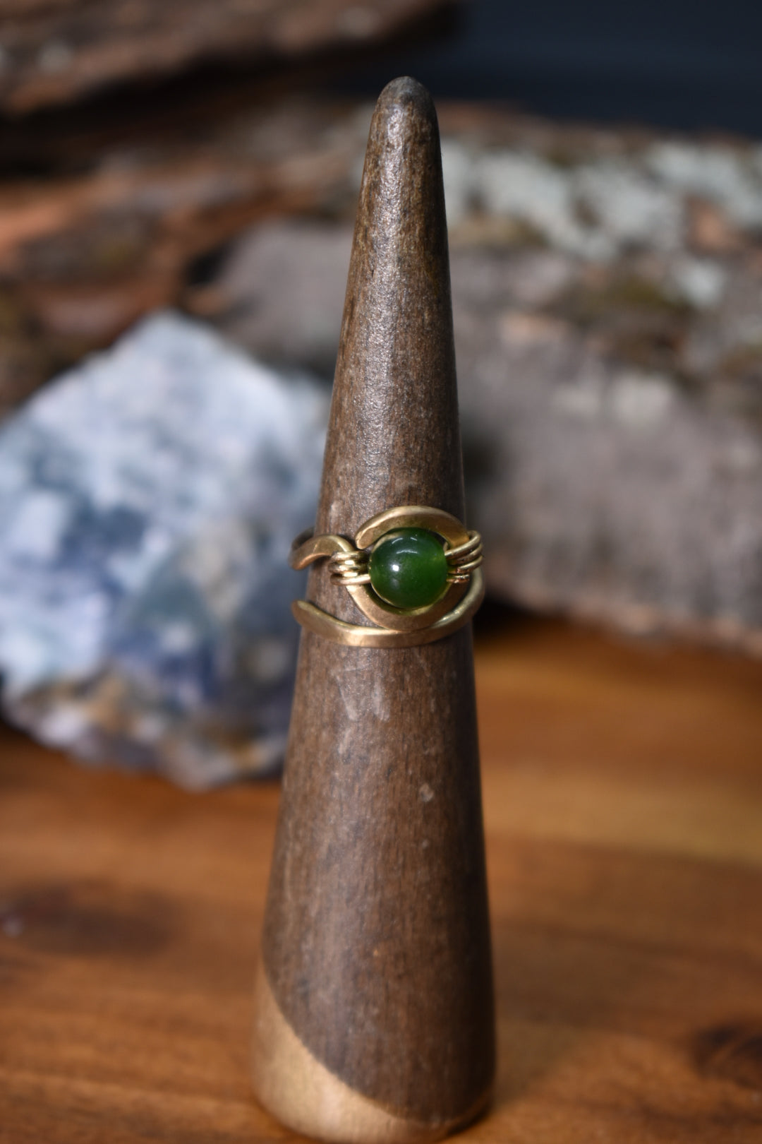 Jade — Ajna Glyph Ring