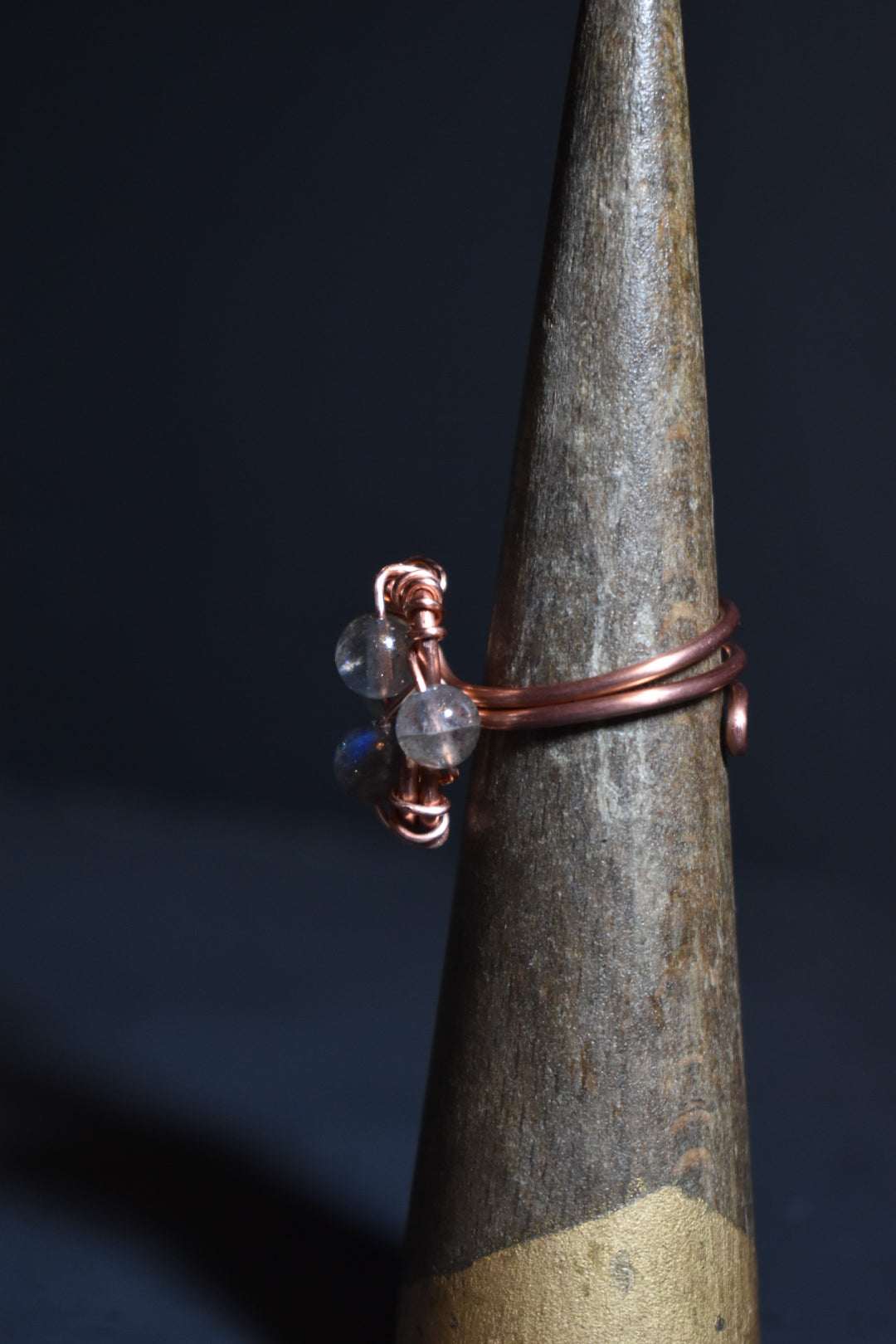 Helix- Adjustable Copper Ring - KOSMIK COLLECTIONS