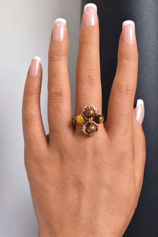 Helix- Adjustable Copper Ring