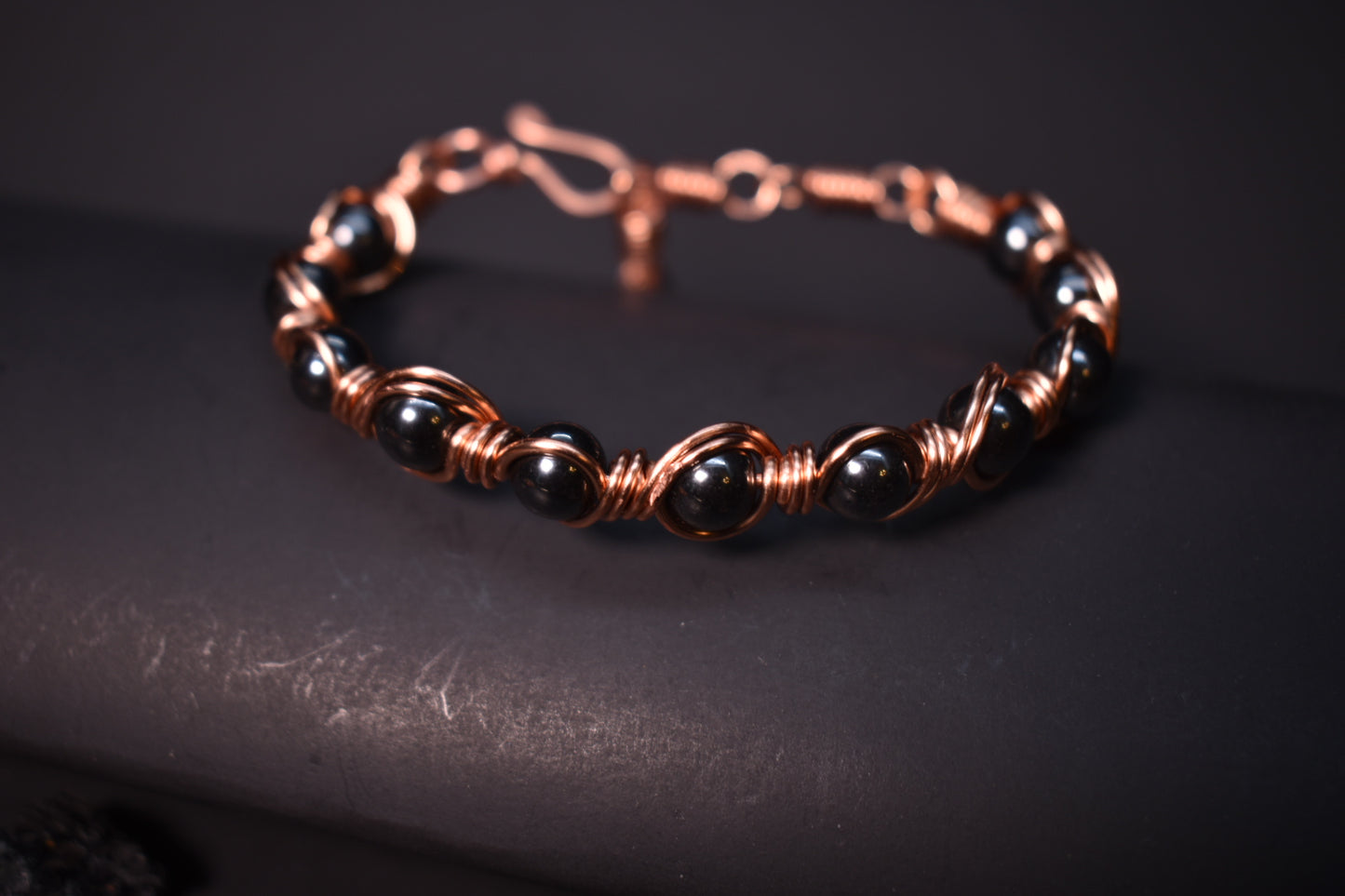 Hematite- Copper Frequency Bracelet