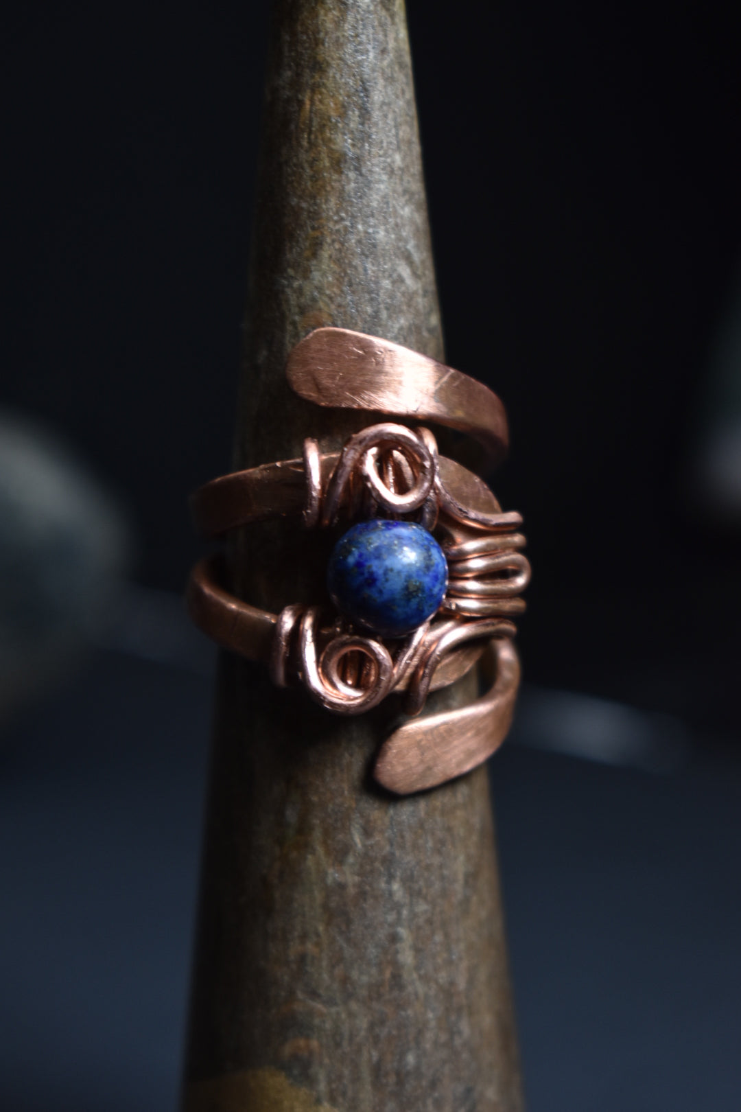 Solar Eye - Adjustable Copper Ring - KOSMIK COLLECTIONS