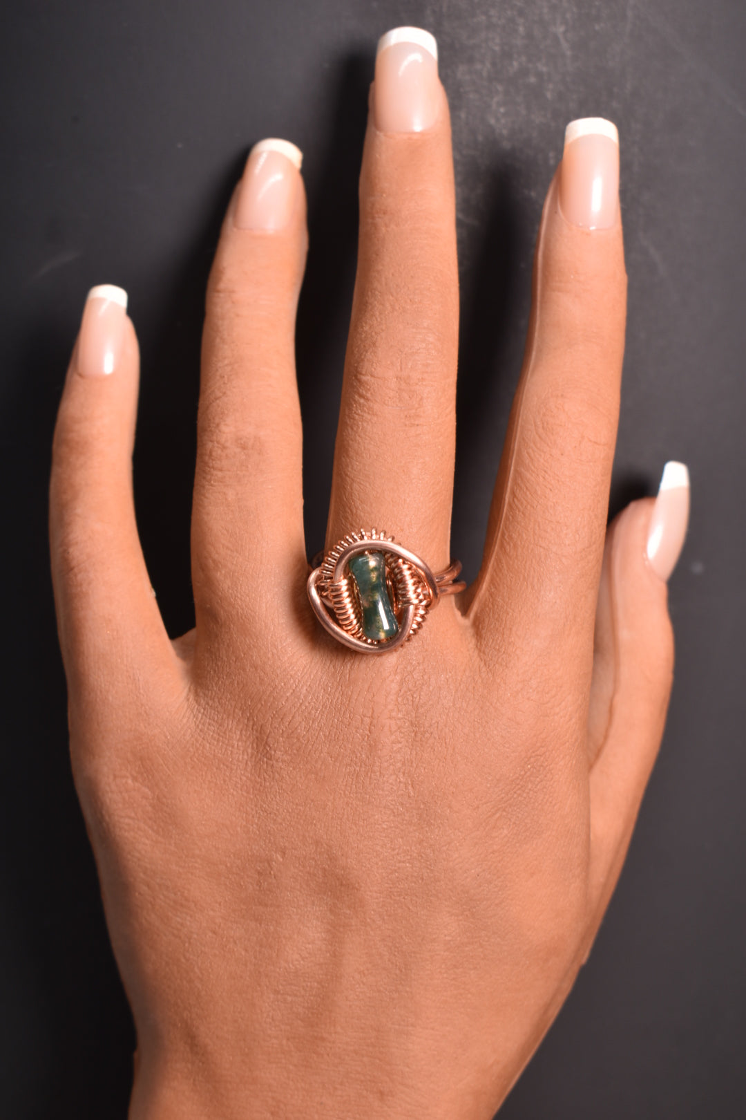 Orbit - Copper Adjustable Rings W/ Crystal Variants