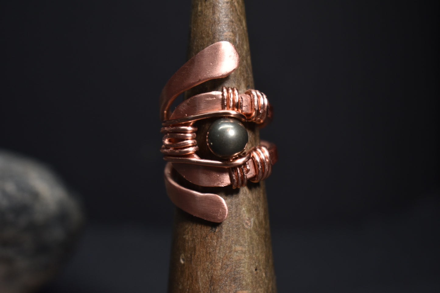 Solar Eye - Adjustable Copper Ring - KOSMIK COLLECTIONS