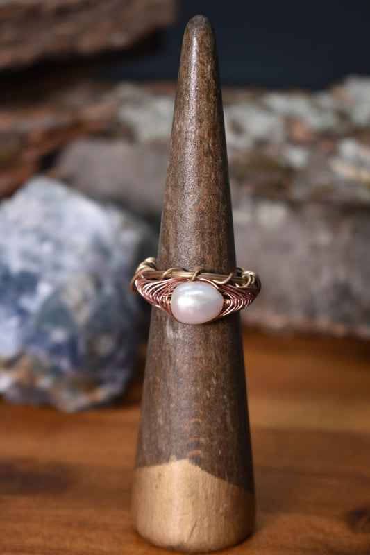 Pearl — Frequency Ring - KOSMIK COLLECTIONS