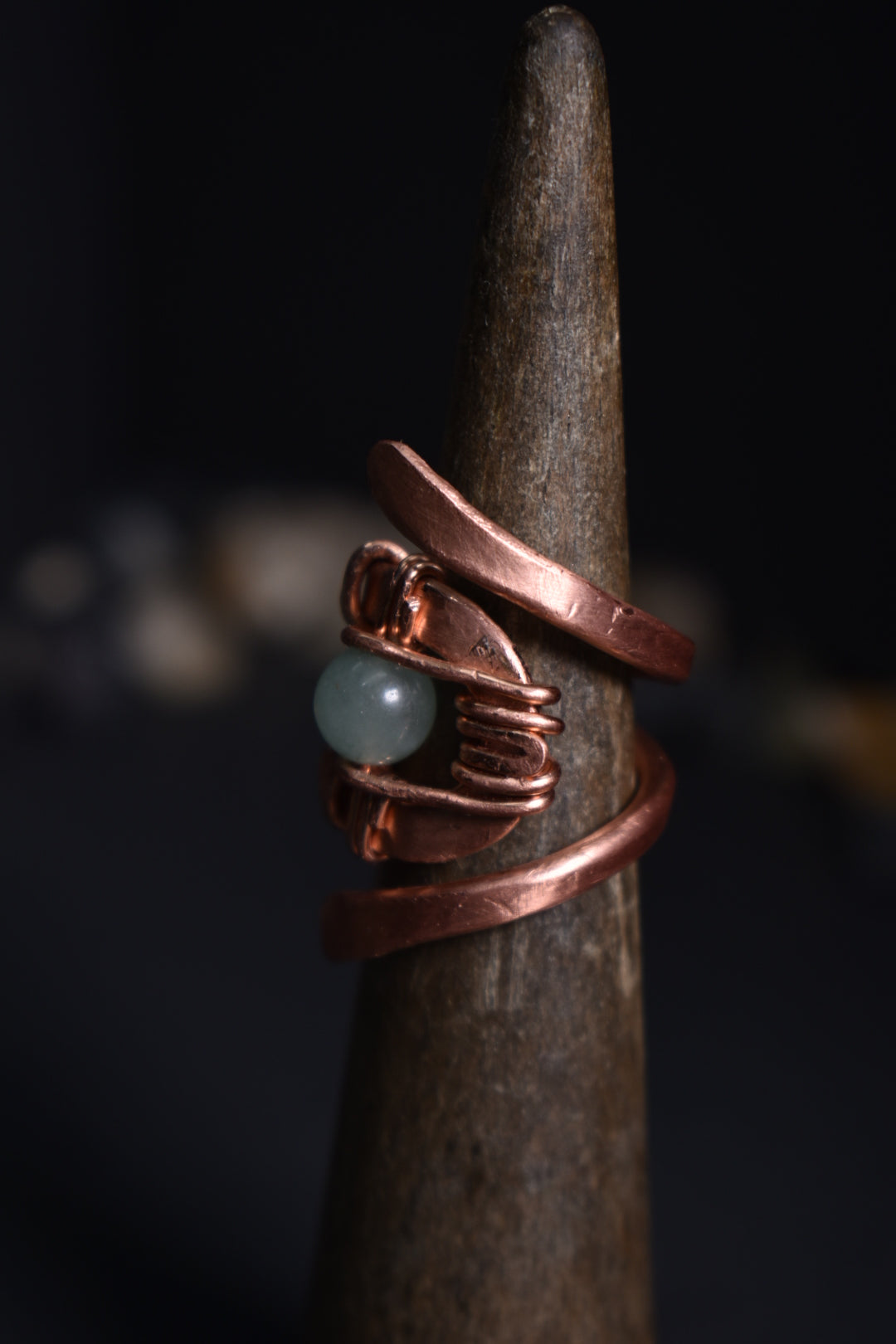 Solar Eye - Adjustable Copper Ring - KOSMIK COLLECTIONS