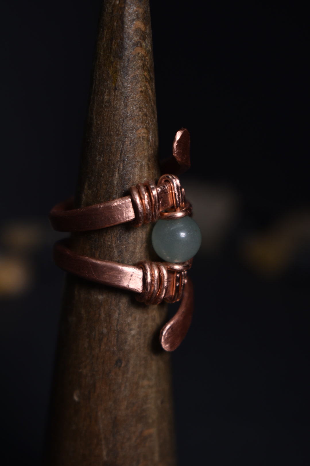 Solar Eye - Adjustable Copper Ring - KOSMIK COLLECTIONS