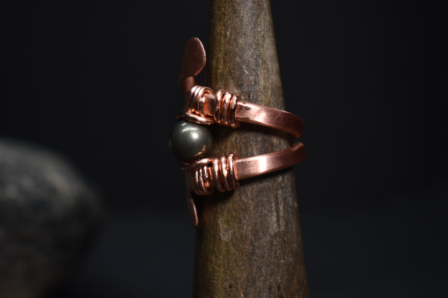Solar Eye - Adjustable Copper Ring - KOSMIK COLLECTIONS