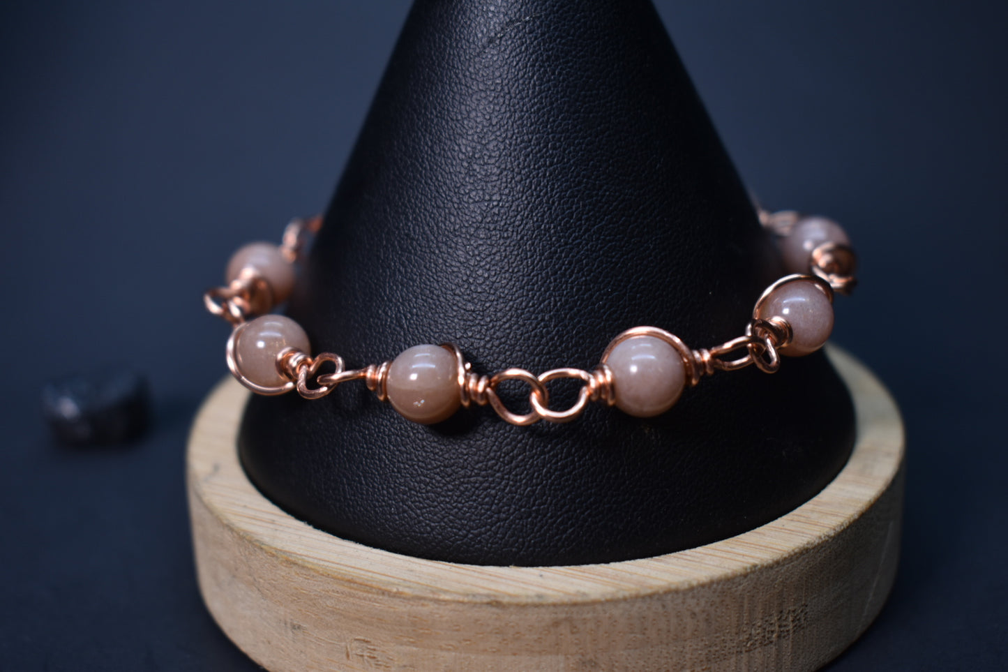 Sunstone- Orbit: Copper Bracelet