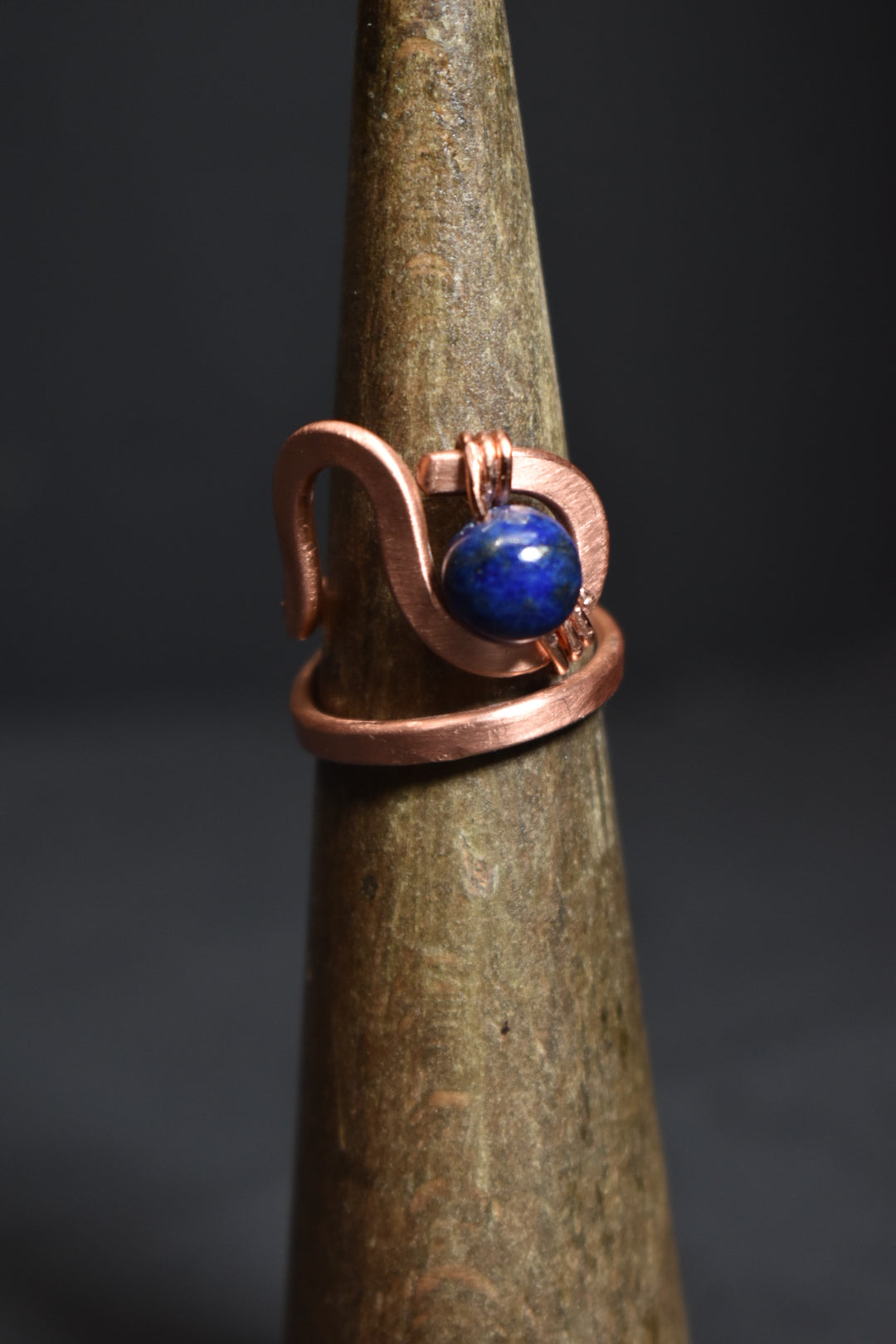 Ajna - Copper Adjustable Rings W/ Crystal Variants