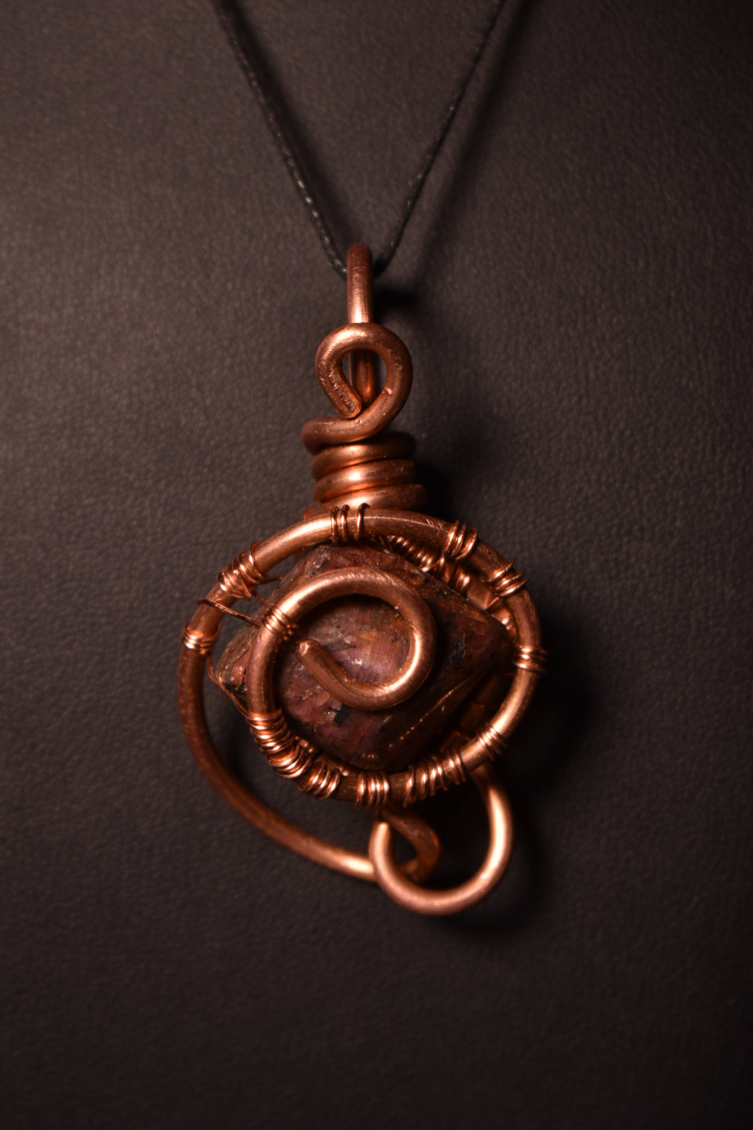 Ruby- Still Orbit Pendant