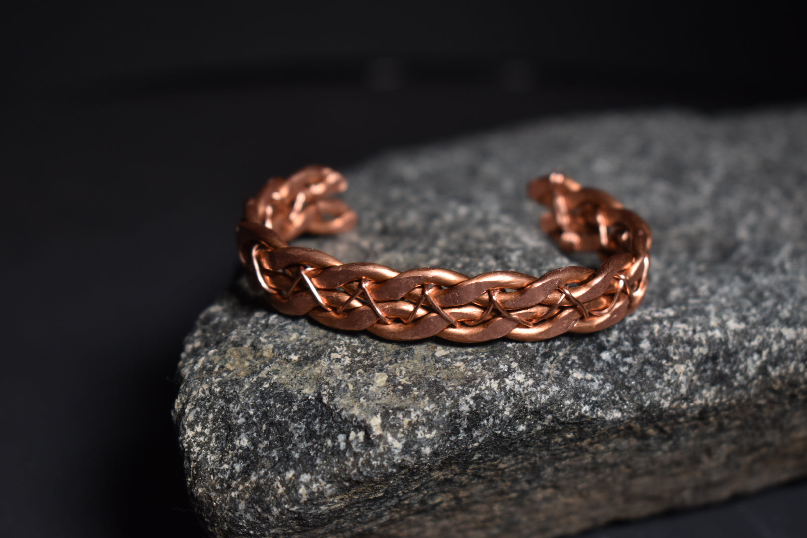 Lunar Resonance - Copper Half Cuff Bangles - KOSMIK COLLECTIONS