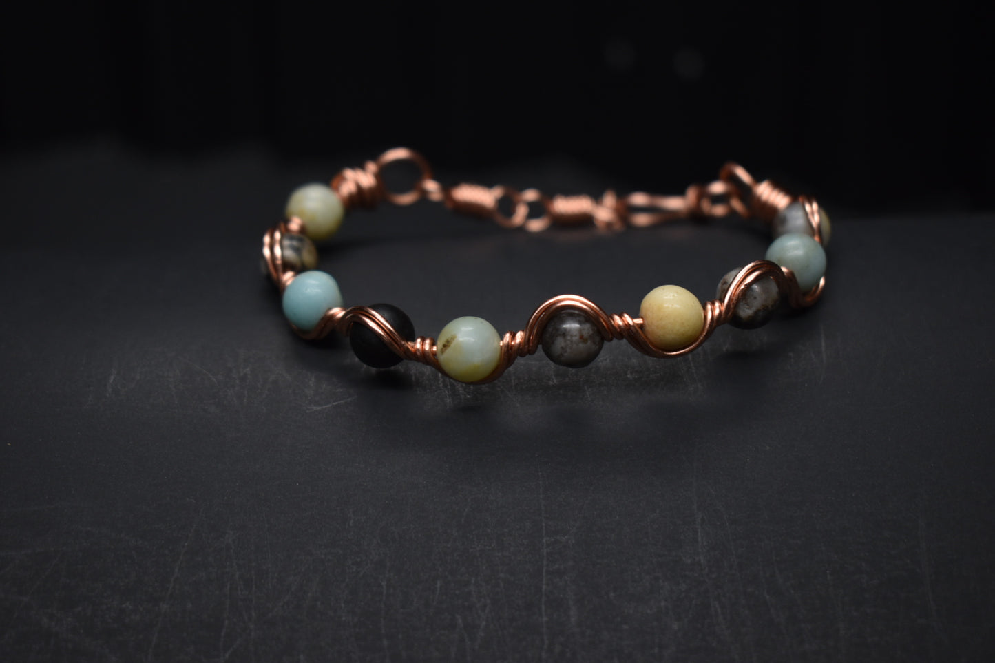 Amazonite-  Copper Frequency Bracelet
