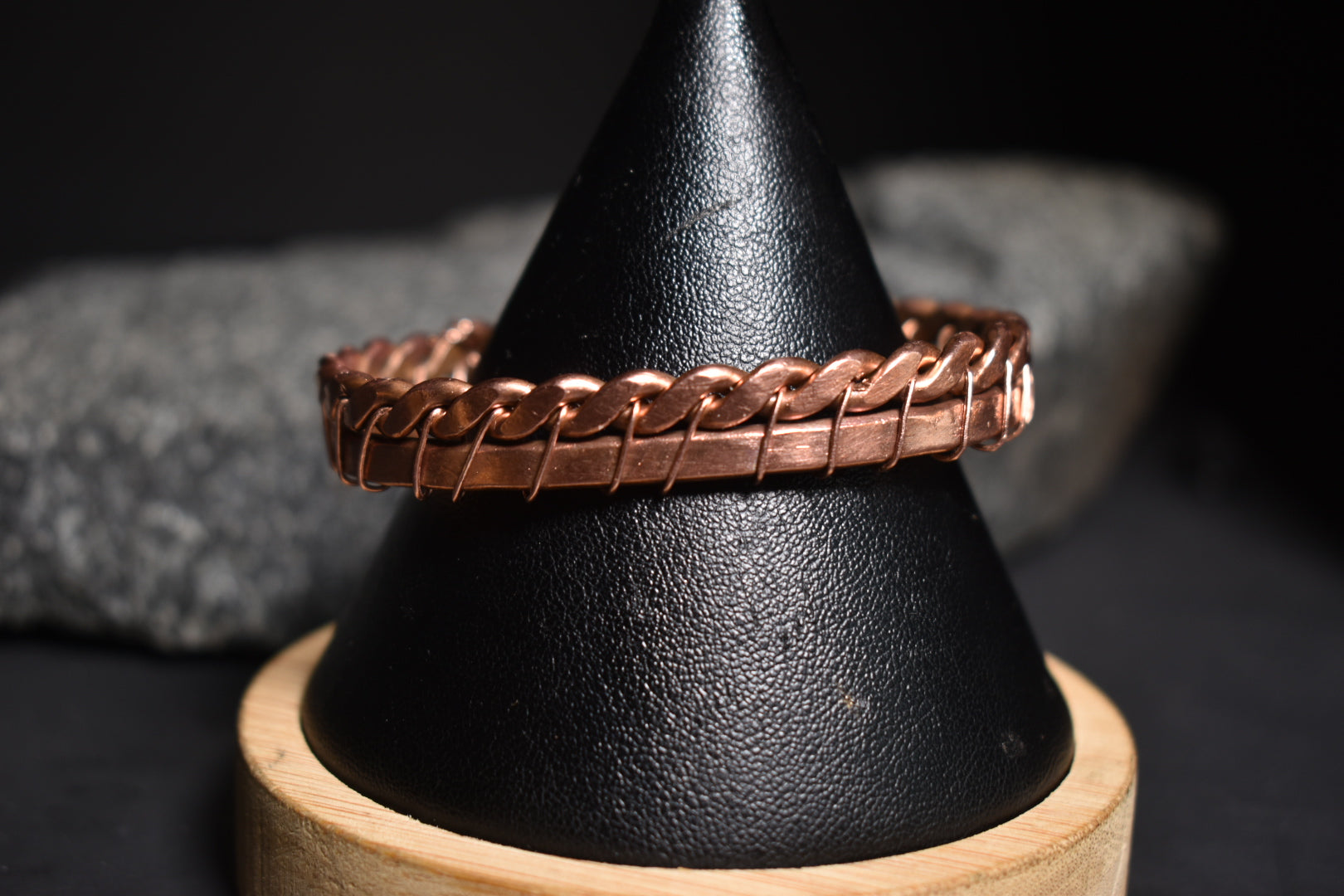 Lunar Resonance - Copper Half Cuff Bangles - KOSMIK COLLECTIONS