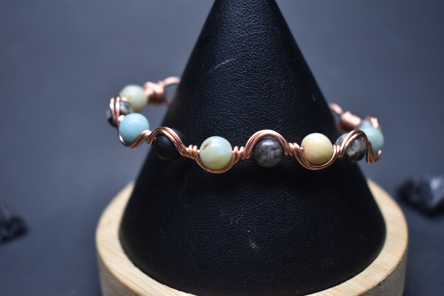Amazonite-  Copper Frequency Bracelet