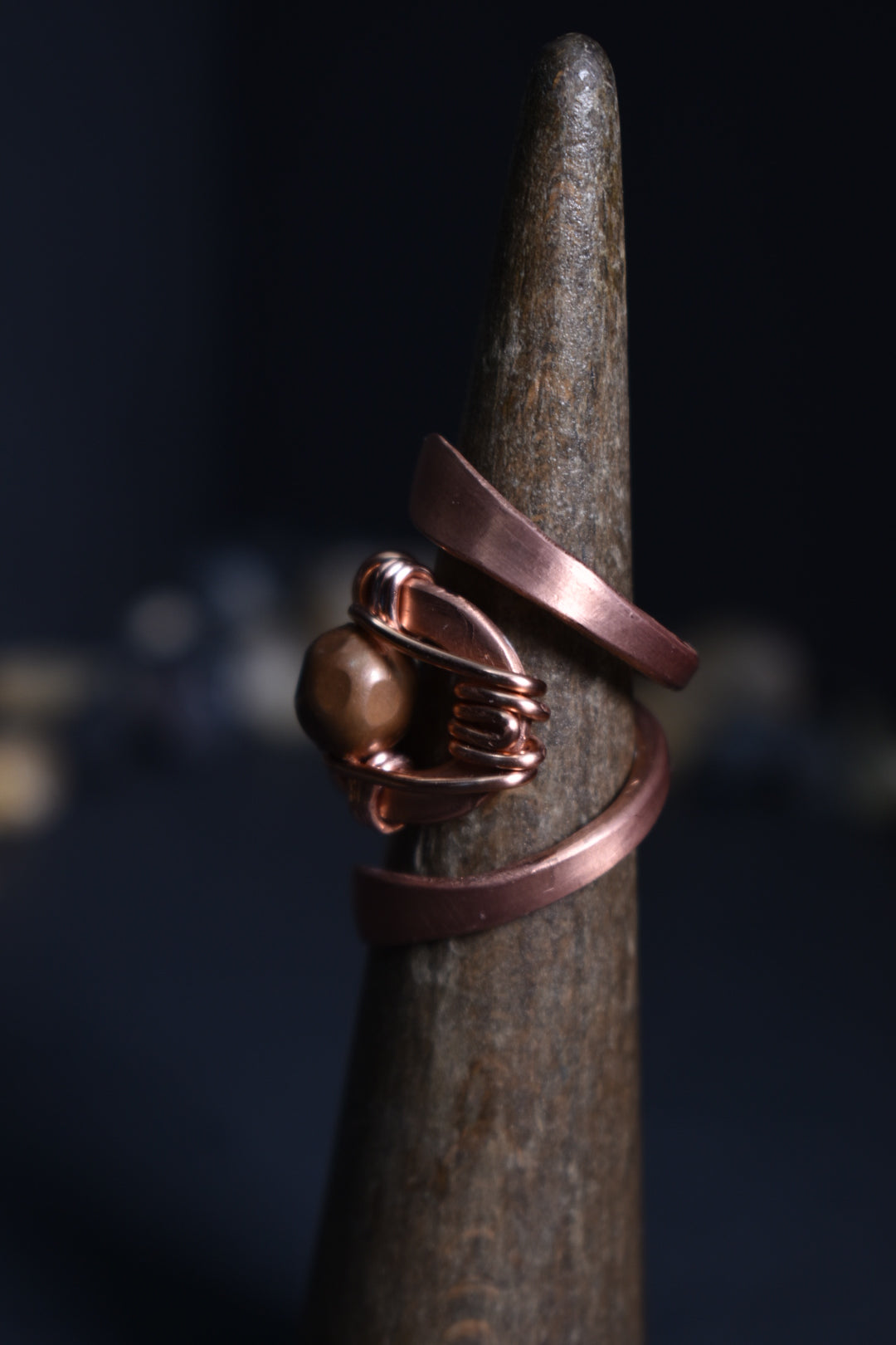 Solar Eye - Adjustable Copper Ring - KOSMIK COLLECTIONS